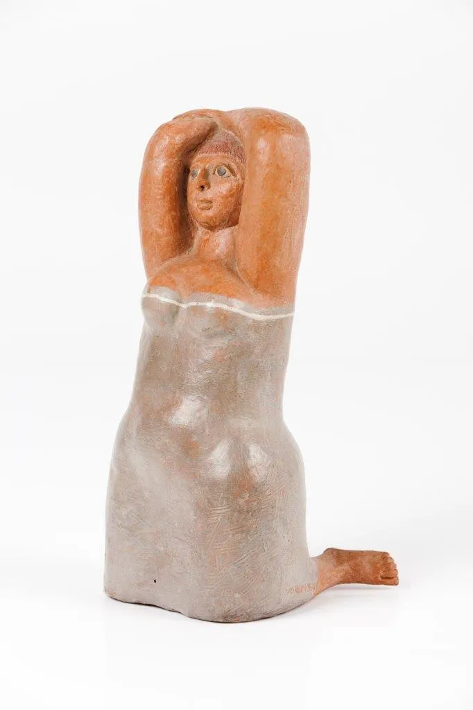 Menina de joelhos, Jorge Vieira, 1950, Terracotta sculpture (III/X)