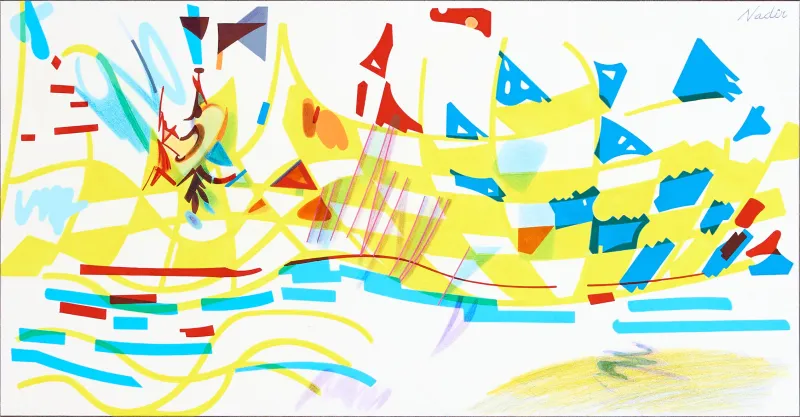 Untitled, Nadir Afonso, Mixed media on paper