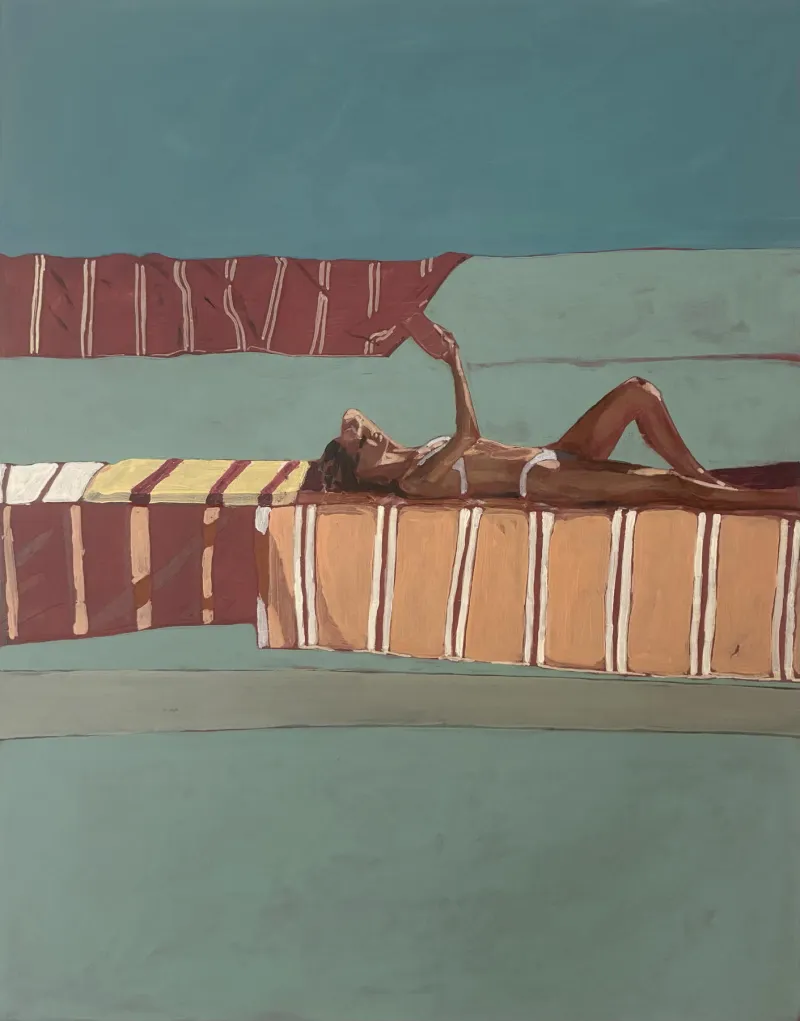 Untitled (301-08), Ana Cardoso, 2026, Acrylic and coloured pencil on MDF