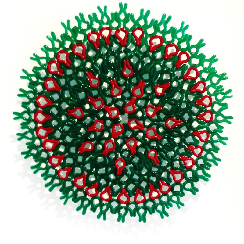 Rosáceas VIII, Manuela Castro Martins, 2016, Cast glass