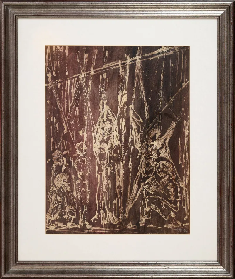 Presépio, Moita Macedo, 1982, Mixed media on platex