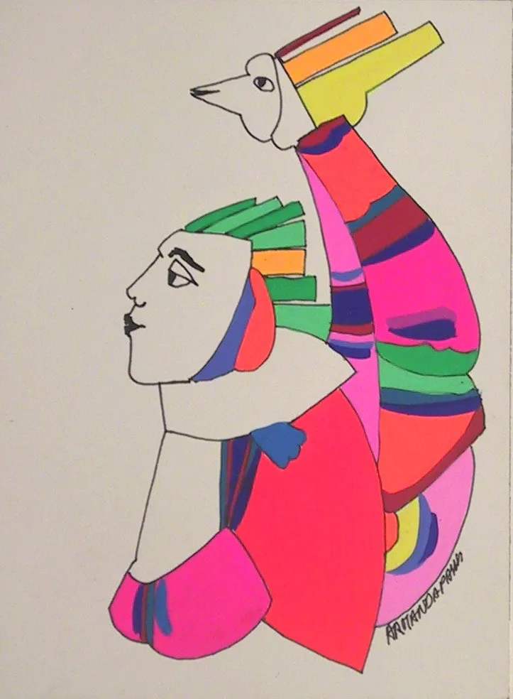 Untitled #11, Armanda Passos, 2002, Gouache on paper