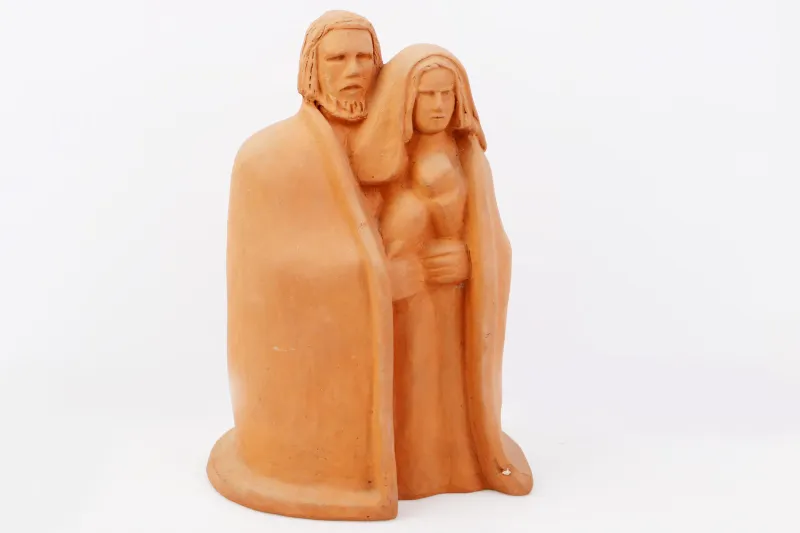 The Holy Family, Hein Semke, n.d., Terracotta sculpture