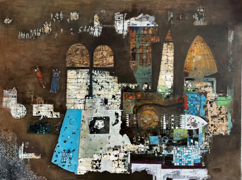 O Segredo de Santo Agostinho, Ana Maria, 2022, Oil on canvas