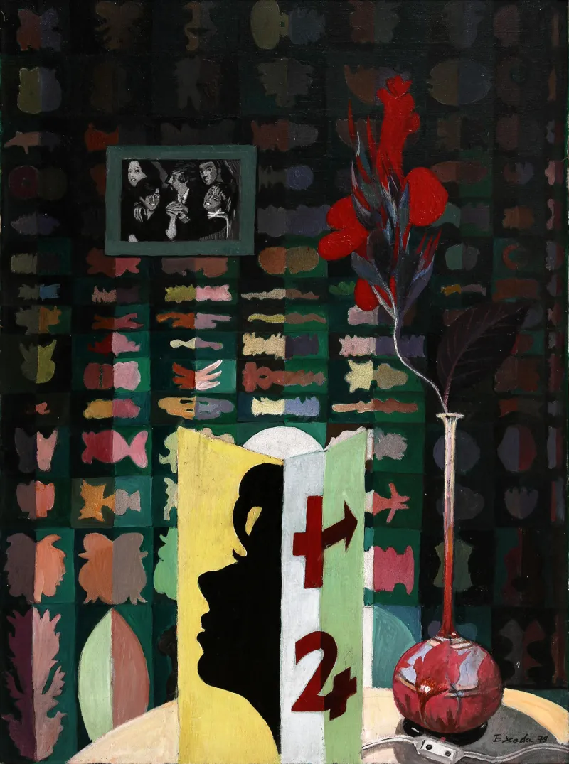 For Some Friends, José Escada, 1979, Acrylic on canvas