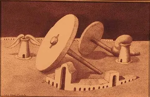 Untitled (75-15), Raúl Perez, 1976, India ink on paper