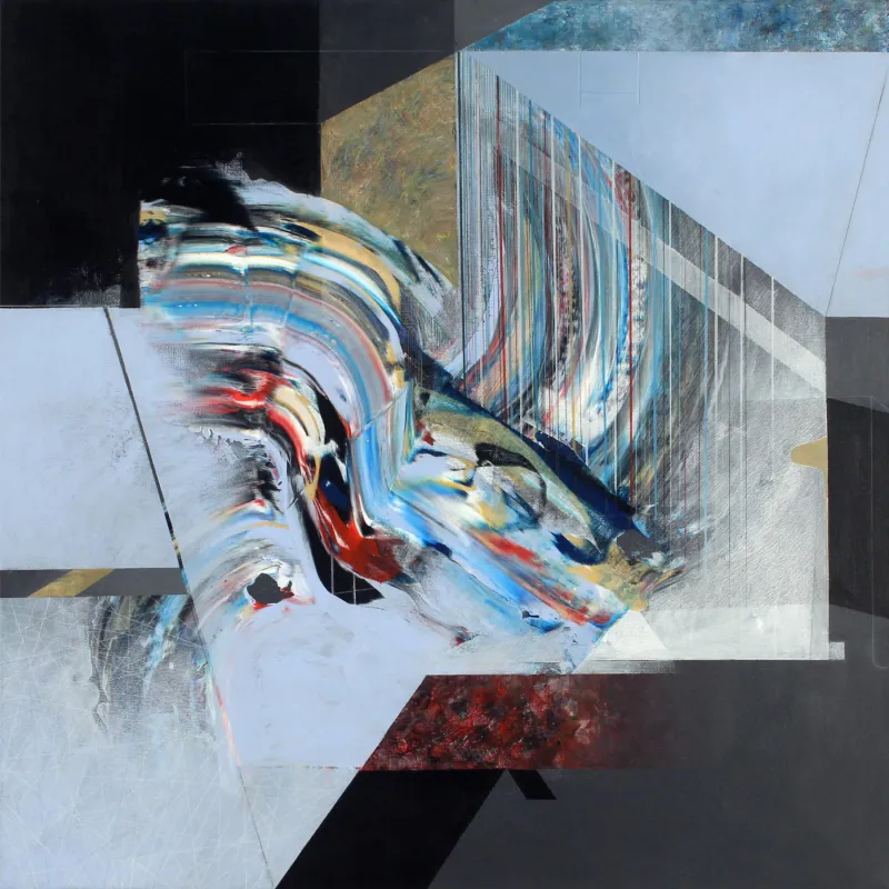 Systemic Crisis, Rui Tavares, 2025, Mixed media on canvas