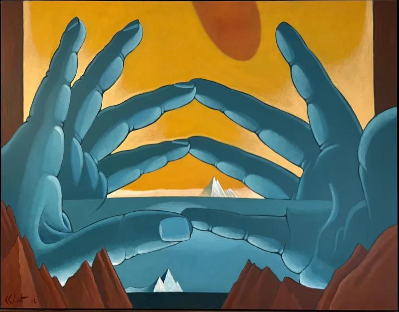 The Adventurers, Carlos Calvet, 2002, Acrylic on canvas