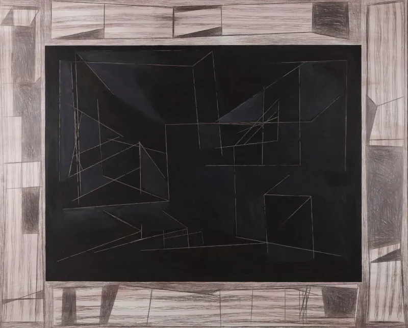 Untitled, Pedro Calapez, 1986, Mixed media on wood