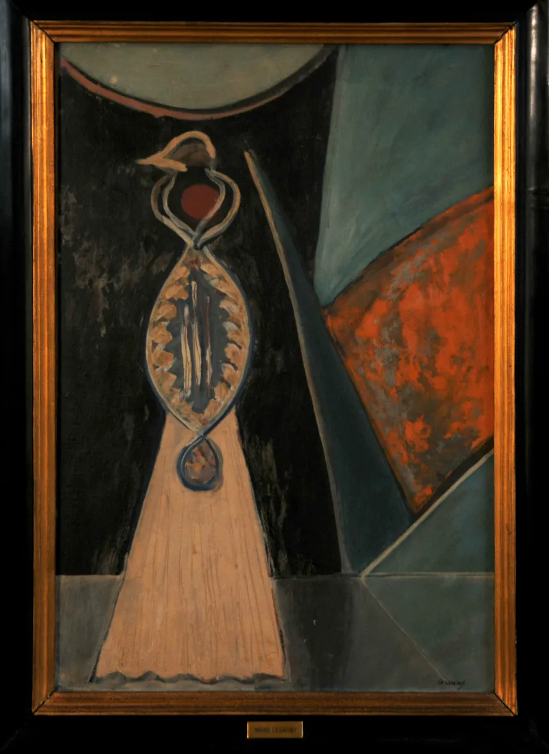 Untitled, Mário Cesariny, 1970, Oil on canvas