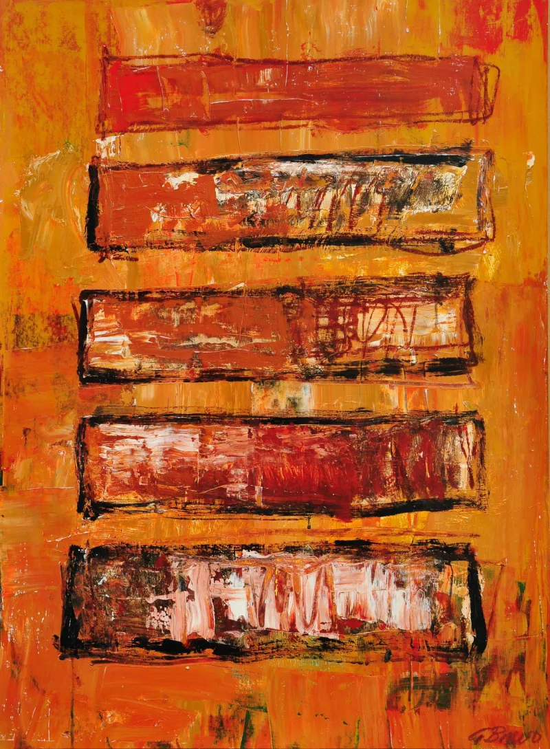 Untitled (131-10), González Bravo, 2013, Oil on cardboard
