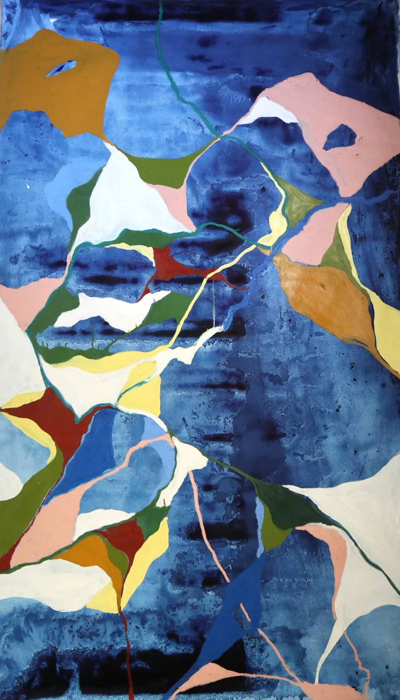 Untitled - série Mapas 3, Carlota Roque Martins, 2020, Oil on canvas
