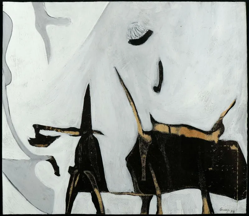 Untitled, Mário Cesariny, 1974, Tempera on paper
