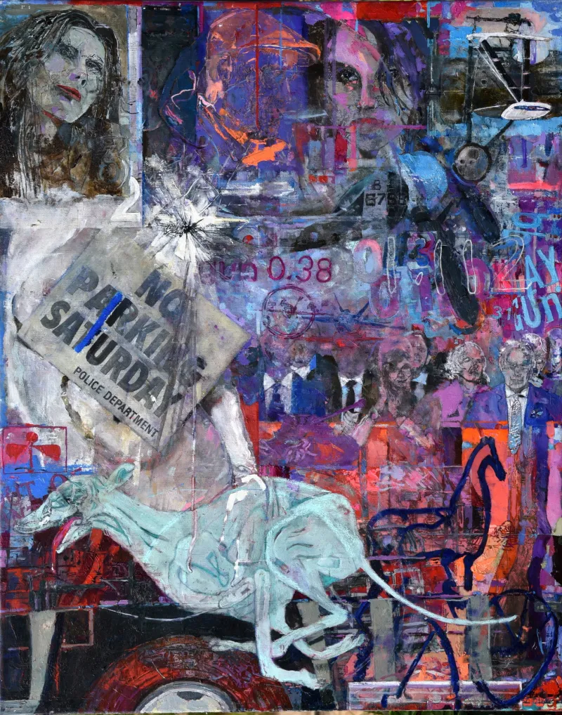 Contramão, João Cristóvão, 2025, Oil on canvas