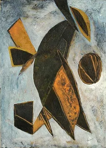 Untitled, Mário Cesariny, 1970, Mixed media on paper