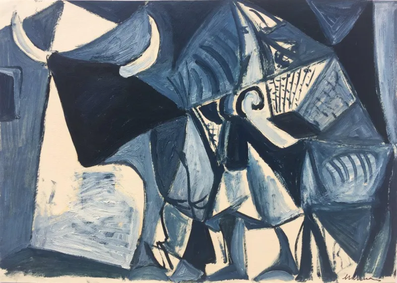 Untitled (173-591), António Charrua, Oil on paper