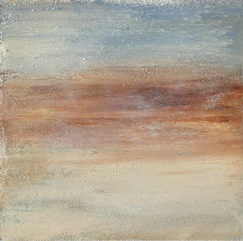 La latence de l'horizon, Alberto Reguera, 2023, Mixed media on canvas