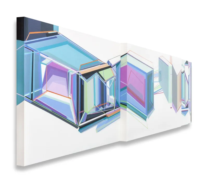 Solução de habitação #8, Ana Pais Oliveira, 2016, Acrylic on canvas
