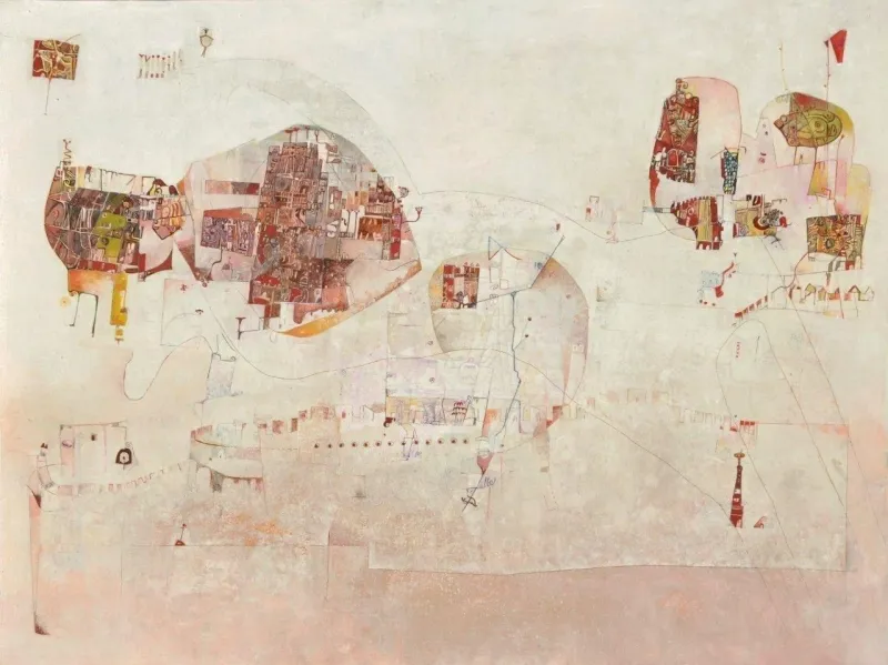 O Farol, o Corpo e a Pintura, Ana Maria, 2012, Acrylic on canvas