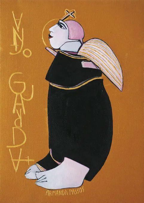 Anjo da guarda, Armanda Passos, 2005, Oil on canvas