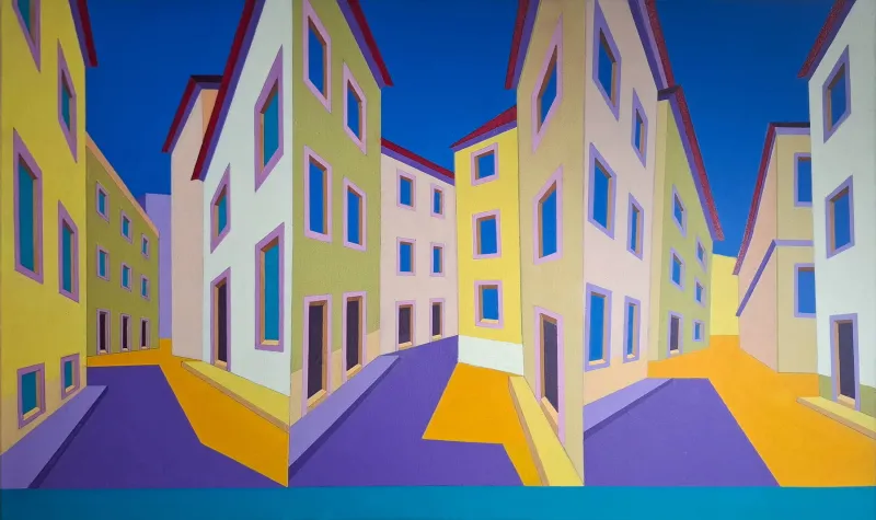 Bica - Mouraria - S. Vicente, MAN, 2026, Acrylic on canvas