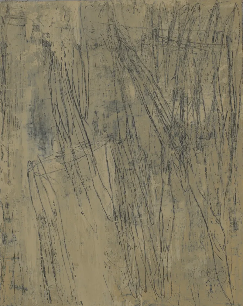 Lumière de Grange, Jean Pierre Porcher, 2016, Acrylic with graphite on MDF