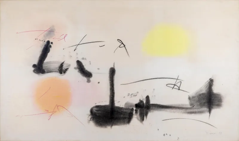 Untitled, Eurico Gonçalves, 1988, Acrylic and oil pastel on canvas