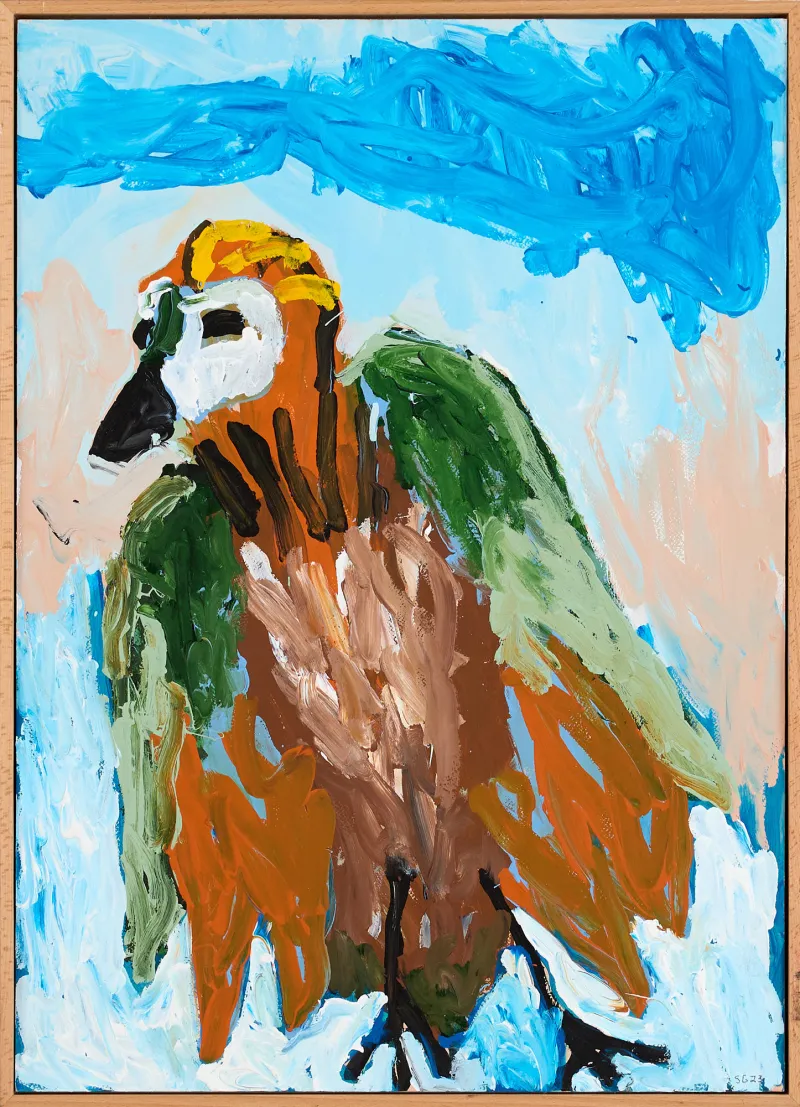 Phoenix the Immortal, Sara Gonçalves, 2023, Acrylic on paper