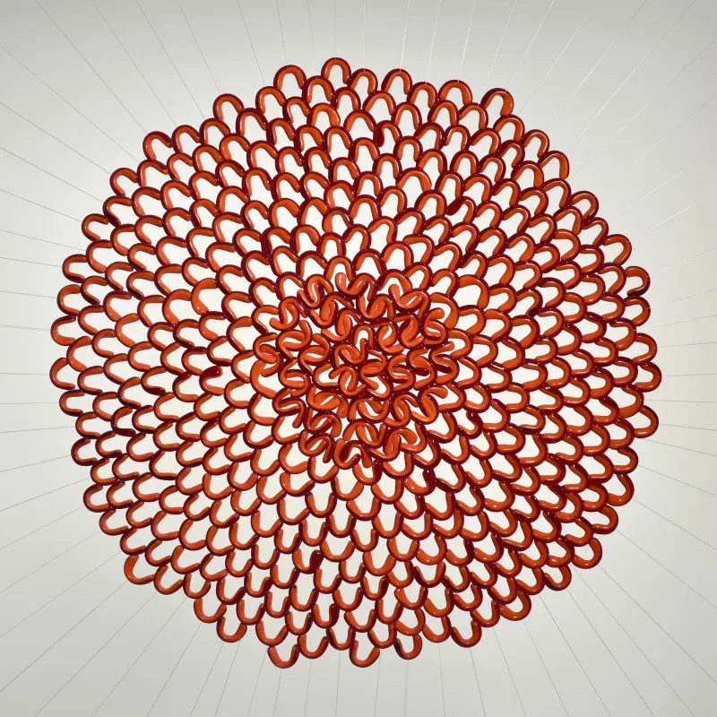 Rosáceas III, Manuela Castro Martins, 2015, Cast glass