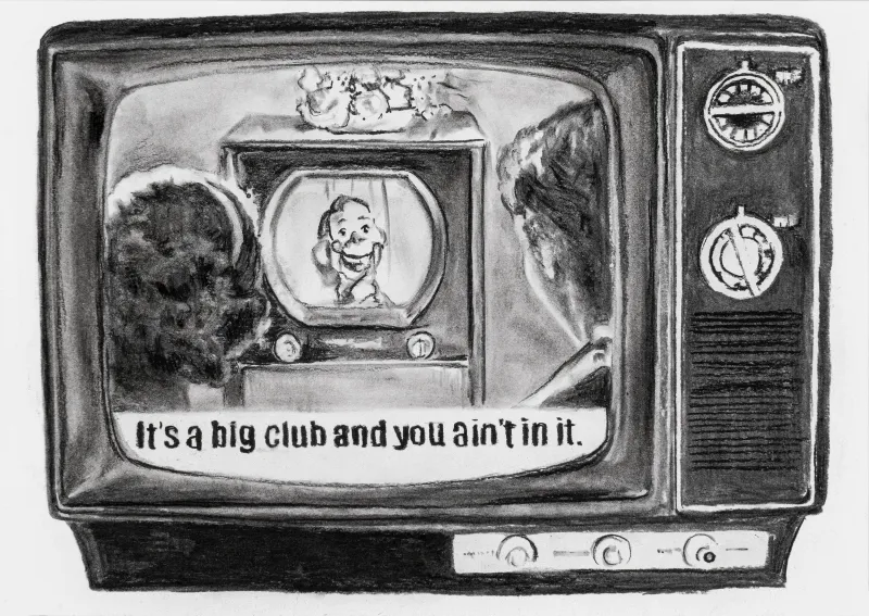 Big Club, Catarina Patrício, 2025, Charcoal on paper