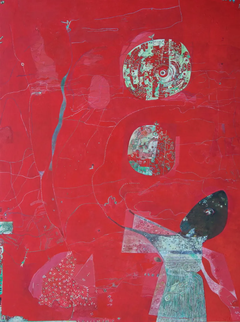 O Livro Vermelho da Pintura, Ana Maria, 2016, Oil on canvas