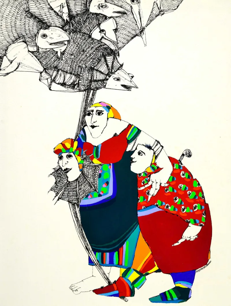 Untitled (146-08), Armanda Passos, 2014, India ink and gouache on paper